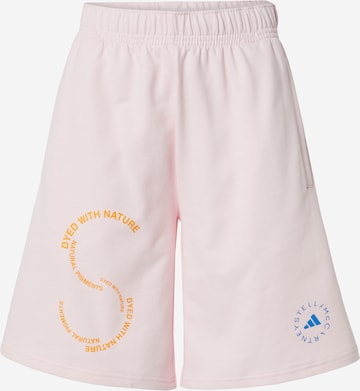 ADIDAS BY STELLA MCCARTNEY Свободный крой Спортивные штаны в Ярко-розовый: спереди