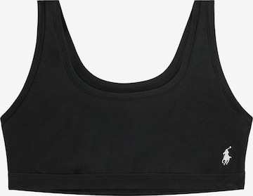 Bustier Soutien-gorge ' Club Cotton ' Polo Ralph Lauren en noir : devant