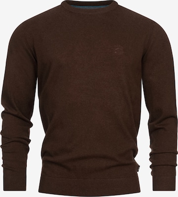 INDICODE Sweater in Brown: front