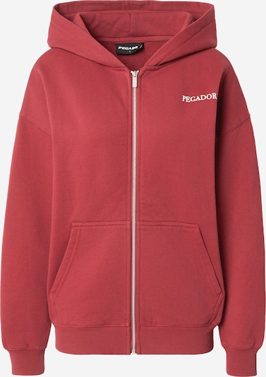 Džemperis 'LANCY' iš Pegador, spalva – ugnies raudona / balta, Prekių apžvalga