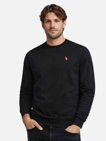 U.S. POLO ASSN. Sweatshirt in Zwart: voorkant