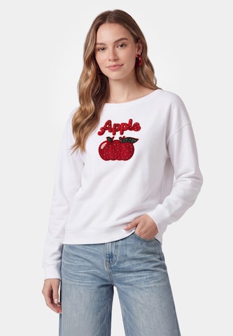 Sweat-shirt MYMO en blanc : devant