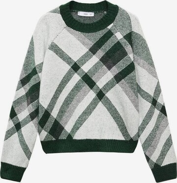 MANGO Pullover 'Weedy' i grøn: forside