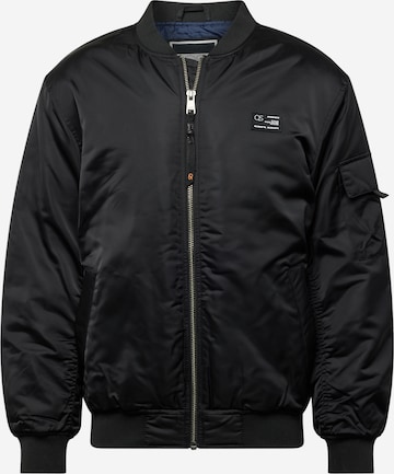 QS Between-season jacket in Black: front