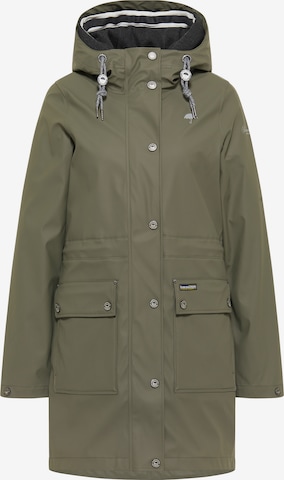 Schmuddelwedda Raincoat in Green: front