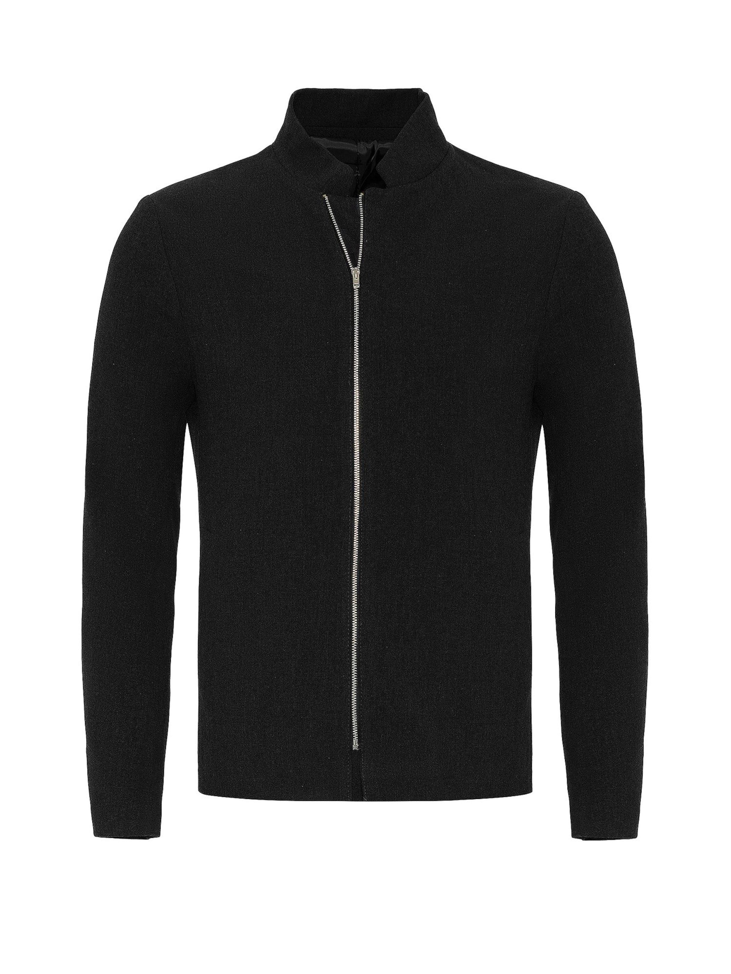 Antioch Φθινοπωρινό και ανοιξιάτικο μπουφάν σε μαύρο: μπροστά