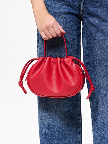 PIECES Handtas in Rood