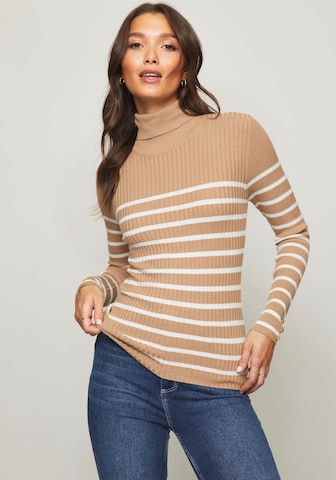 Lipsy Sweater in Beige: front