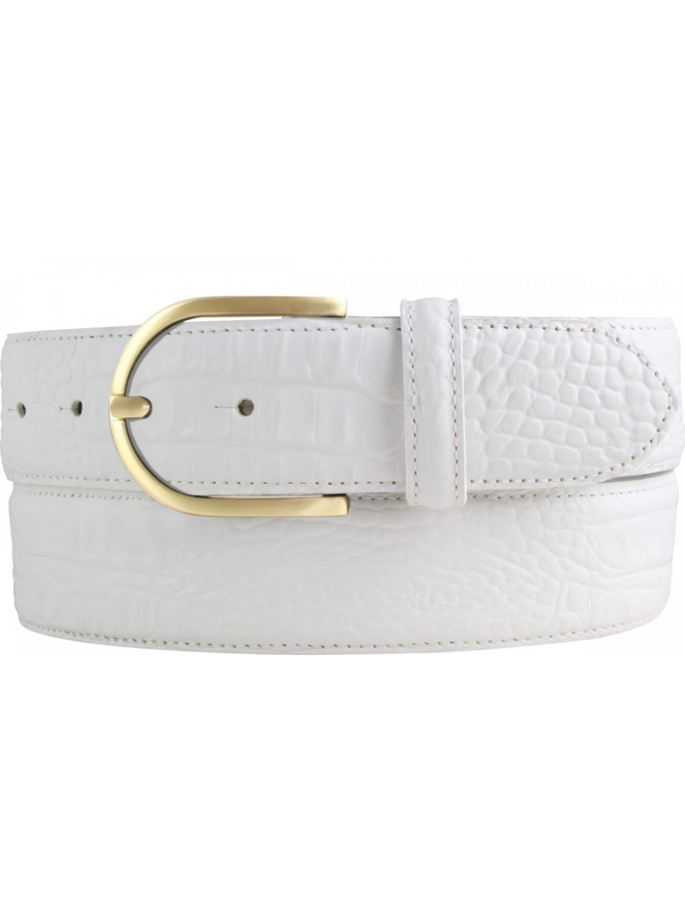 BELTINGER Belt 'Palermoi' in White: front