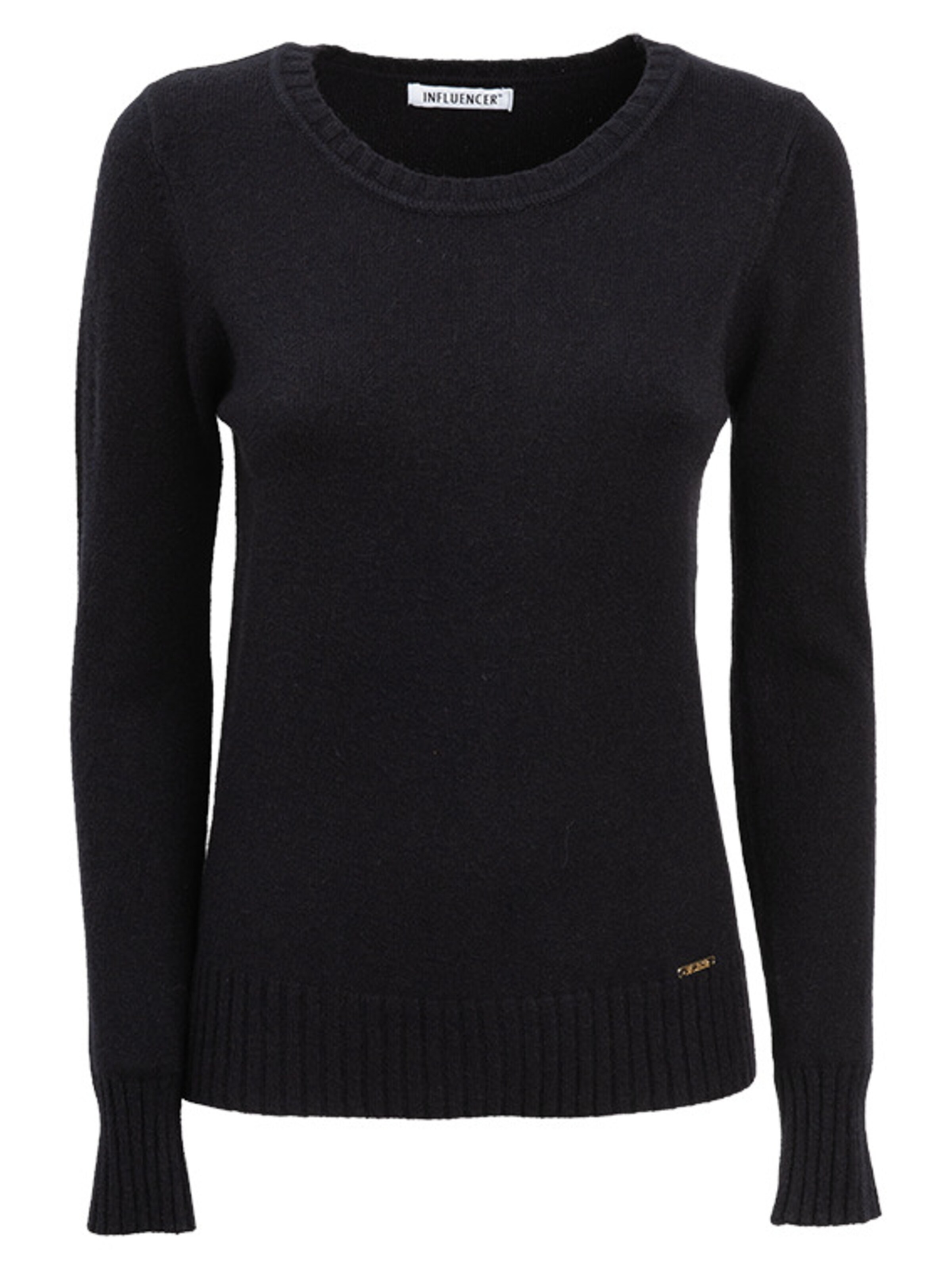 Influencer Svetr – černá: přední strana