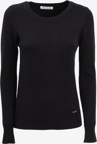 melns Influencer Džemperis: no priekšpuses
