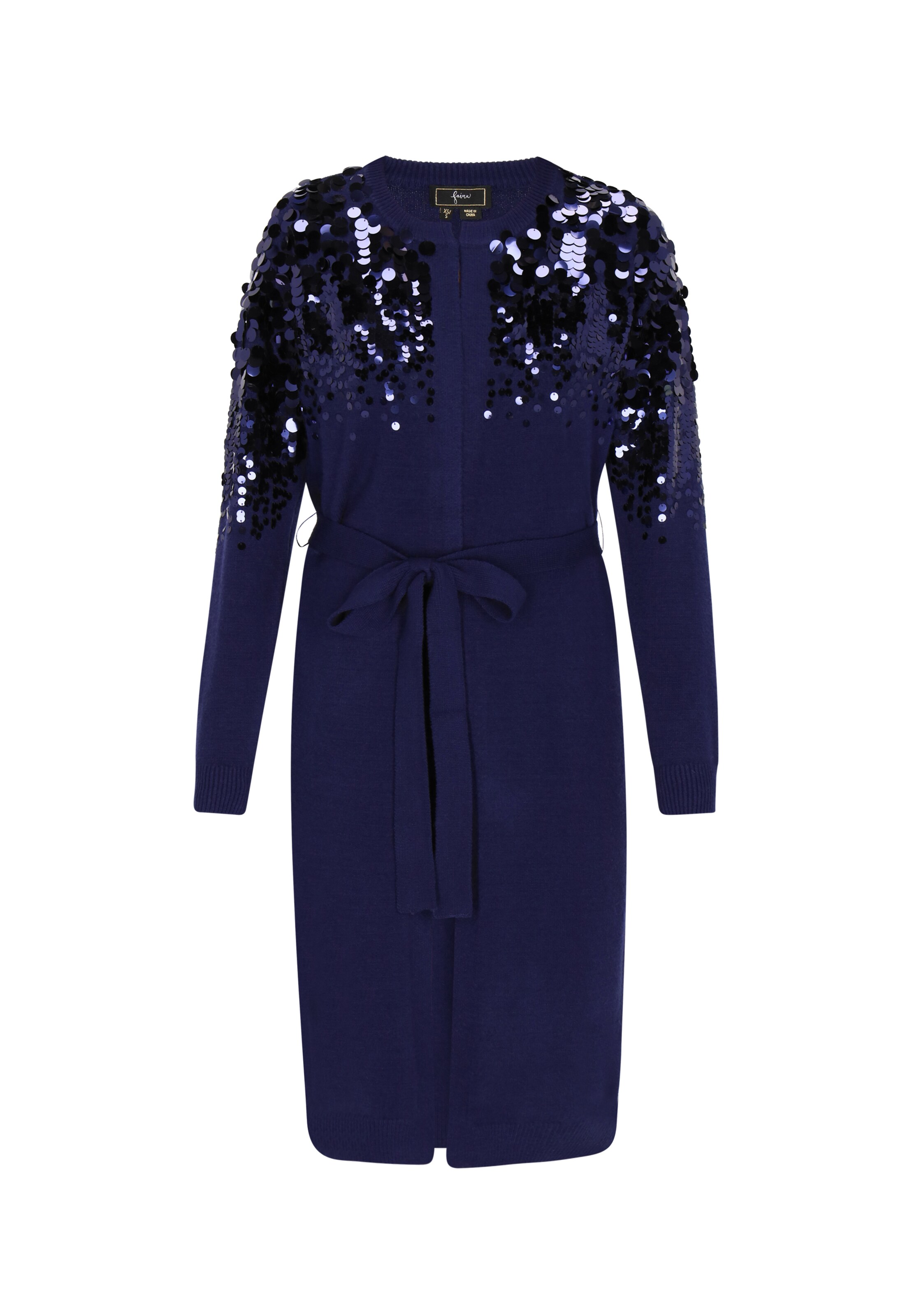 Cardigan faina en bleu : devant