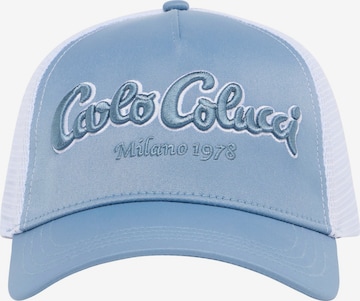 Carlo Colucci Cap 'Dujanic' in Blau: Vorderseite