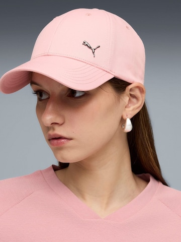 PUMA Sportpet 'Puma Ess Metal Cat Bb Cap' in Roze
