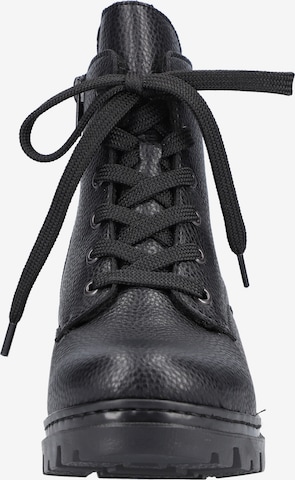 Rieker Lace-up bootie in Black