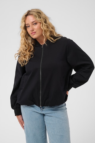 KAFFE CURVE Between-season jacket in Black: front