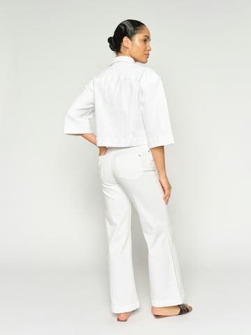 MOS MOSH Wide Leg Jeans 'MMDara' in Weiß