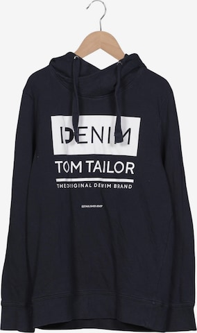 TOM TAILOR Kapuzenpullover L in Blau: Vorderseite