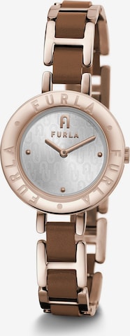 FURLA Analoog horloge 'Essential' in Bruin