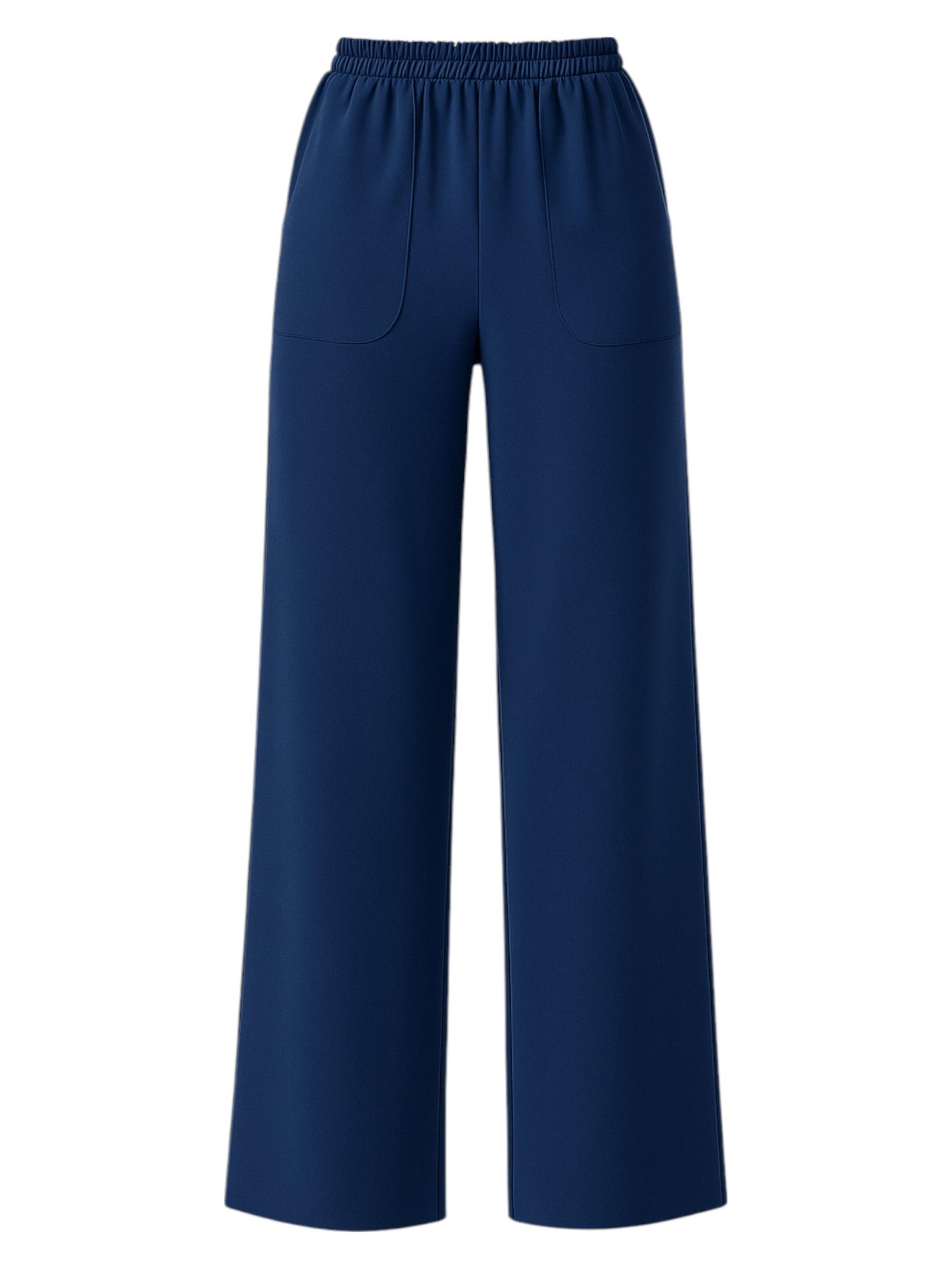 Wide leg Pantaloni 'ALIN' di fashionshowcase in blu: frontale