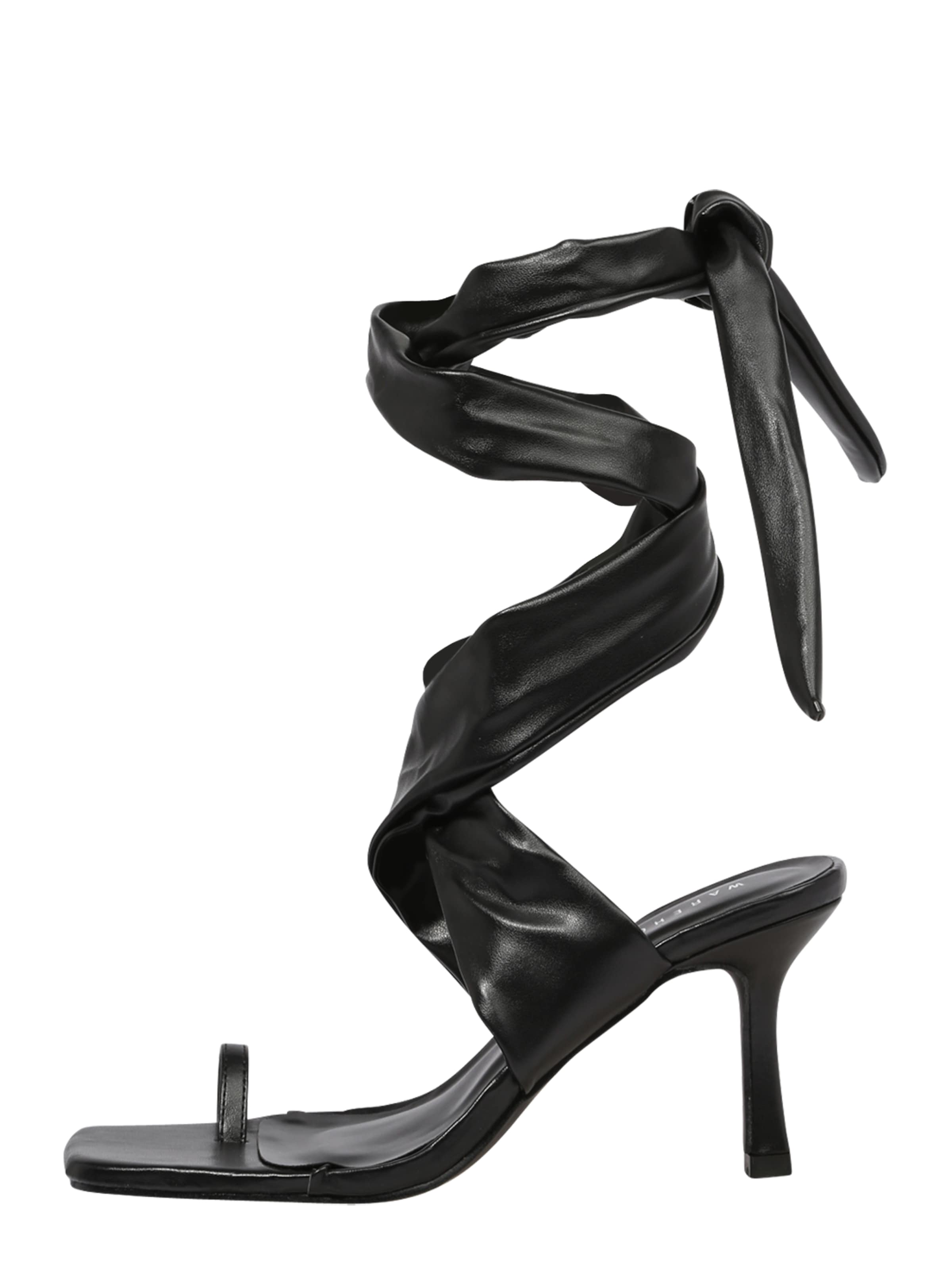 Warehouse Σαγιονάρες διχαλωτές σε μαύρο