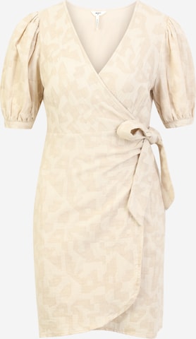 OBJECT Petite Dress 'OBJKATRIN SHORT DRESS 120 PETIT' in Beige: front