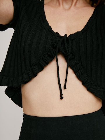 A LOT LESS Knit Cardigan 'Nelly' in Black