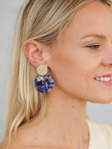 La Moda Me - Pendientes 'Polly' en azul