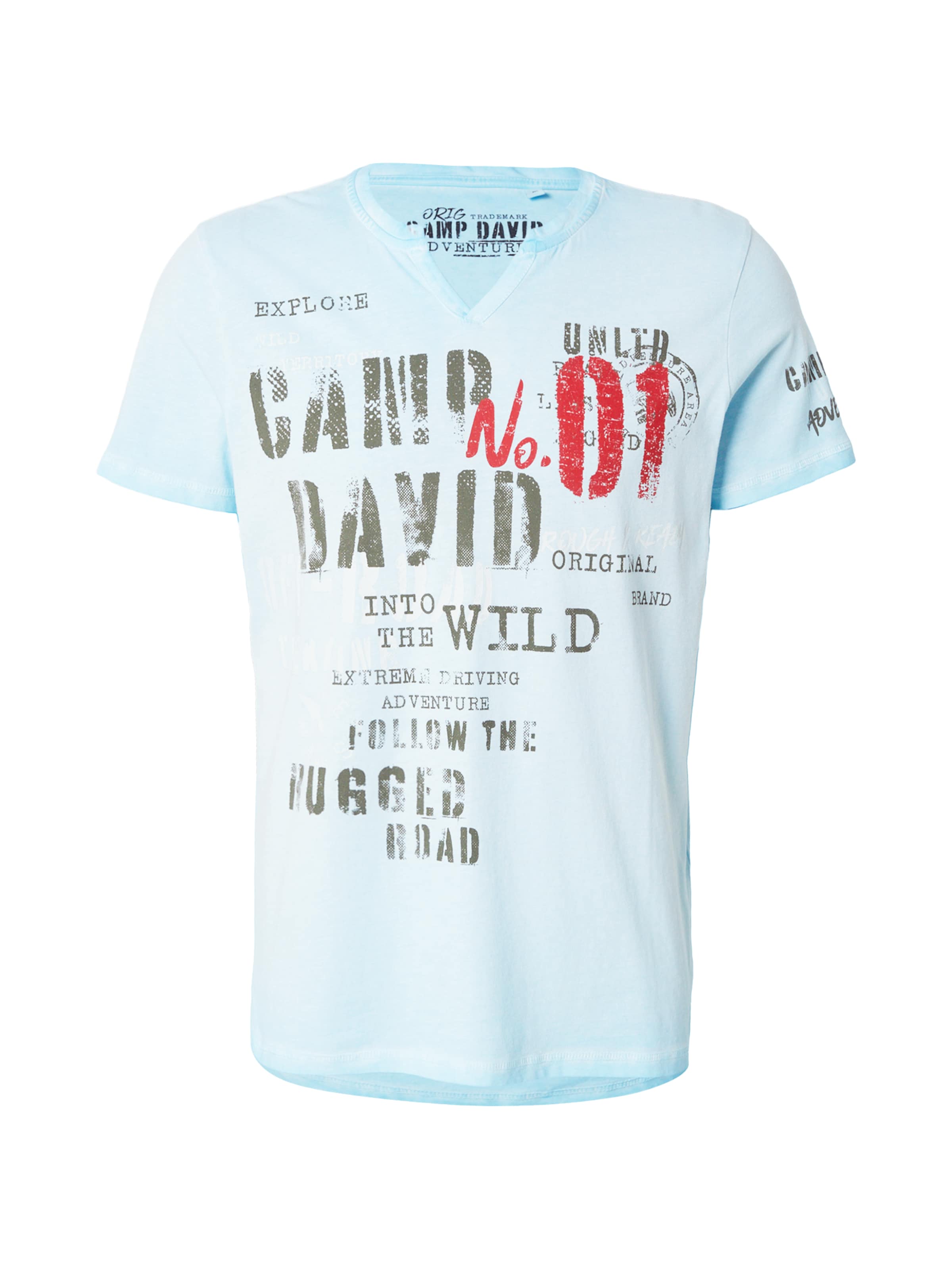 CAMP DAVID Shirt in Blue: front