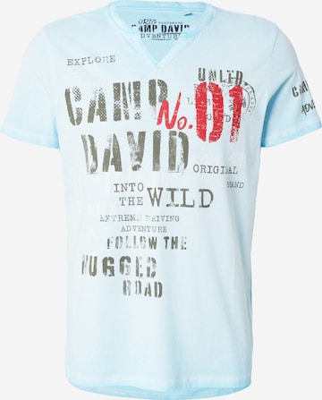 CAMP DAVID Shirt in Blue: front