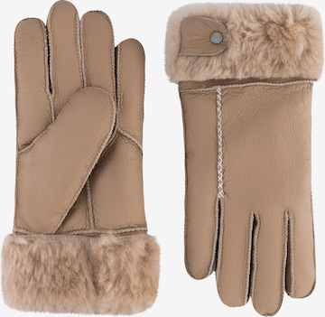 Roeckl Full finger gloves 'VIK' in Beige: front
