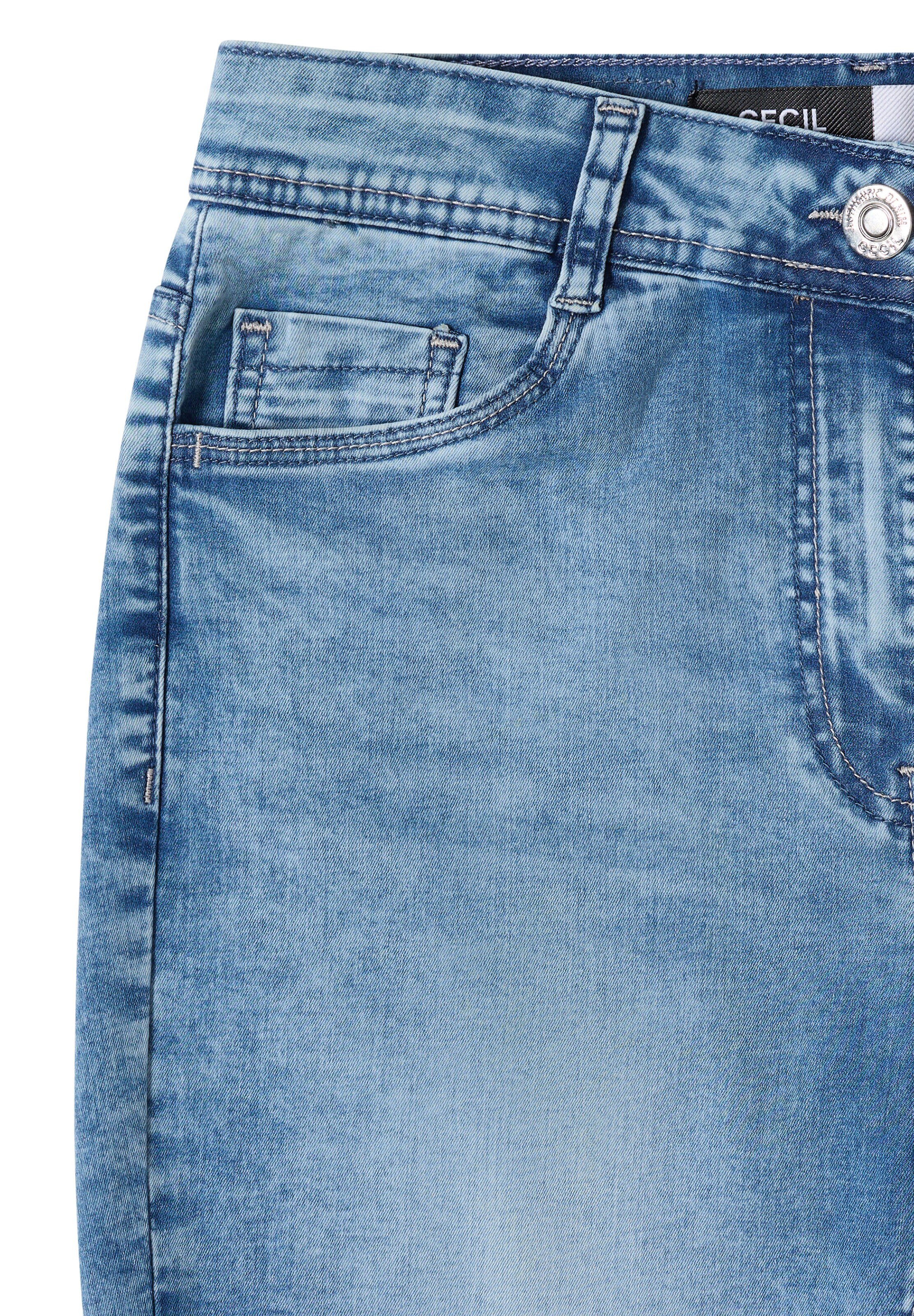 CECIL Slimfit Jeans 'Toronto' in Blau