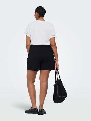 juoda ONLY Carmakoma Standartinis Klostuotos kelnės 'CARGoldtrash'