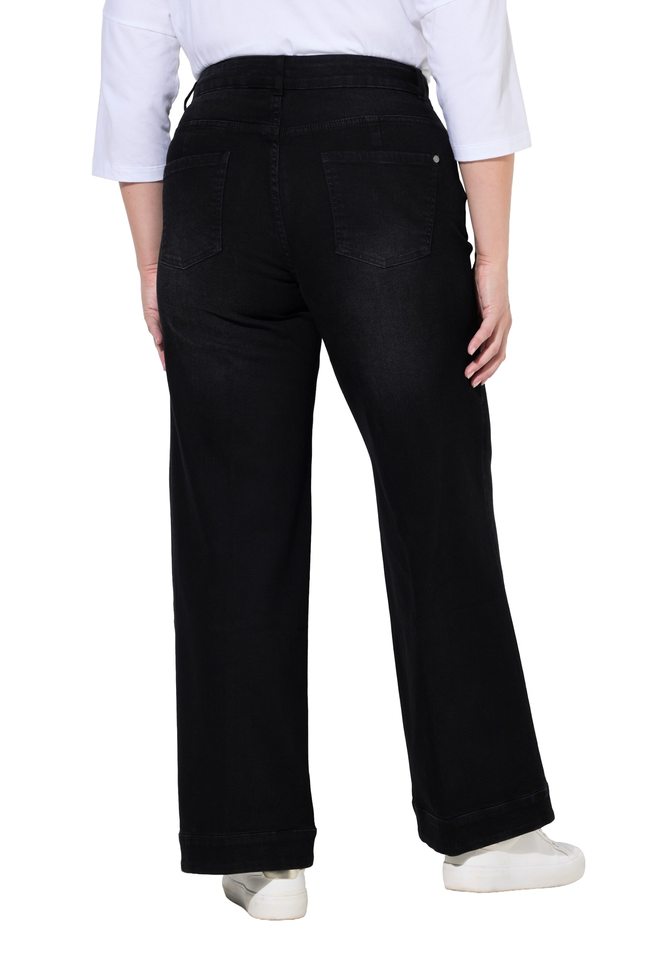MIAMODA Regular Jeans 'Nora' in Zwart: voorkant