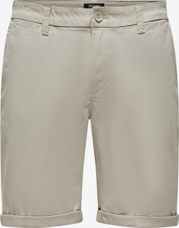 Only & Sons - Calças chino 'Peter' em cinzento: frente