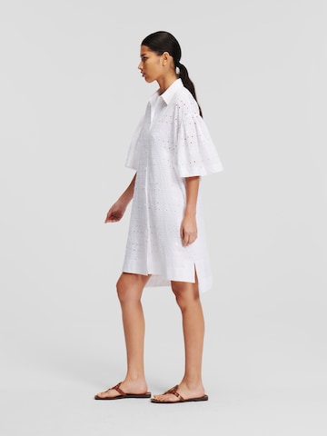 Robe-chemise Karl Lagerfeld en blanc