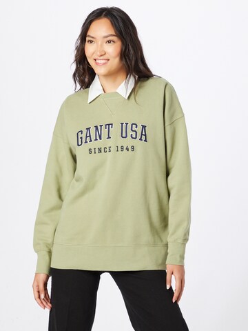 GANT Sweatshirt in Green: front