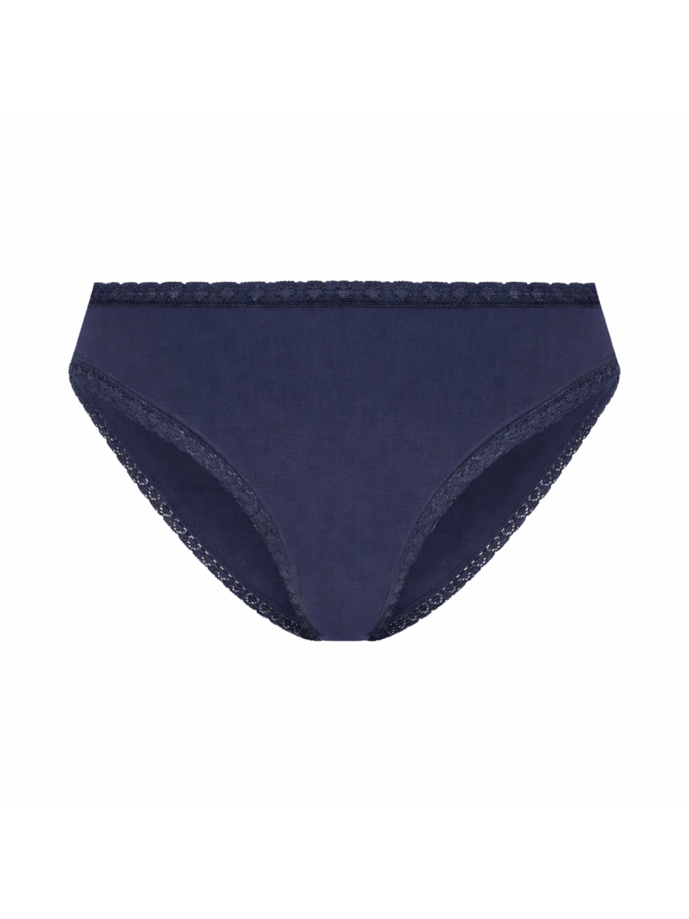 Albero Natur Slip 'Damen Bio Baumwoll Slip mit Spitze'‌‌‌‌‌‌ in Blau: Vorderseite