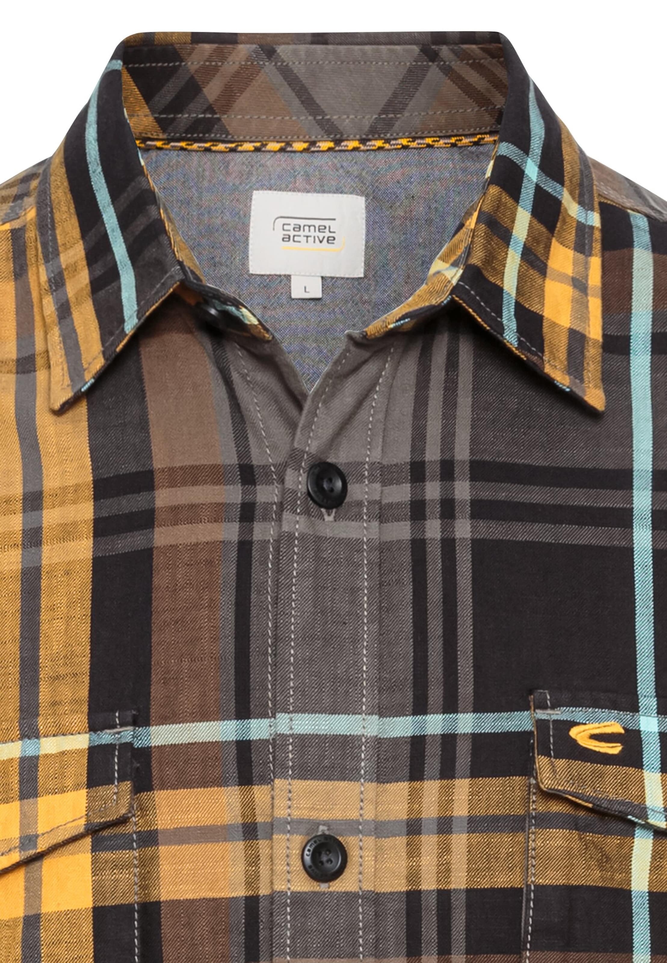 CAMEL ACTIVE Regular fit Button Up Shirt in Yellow