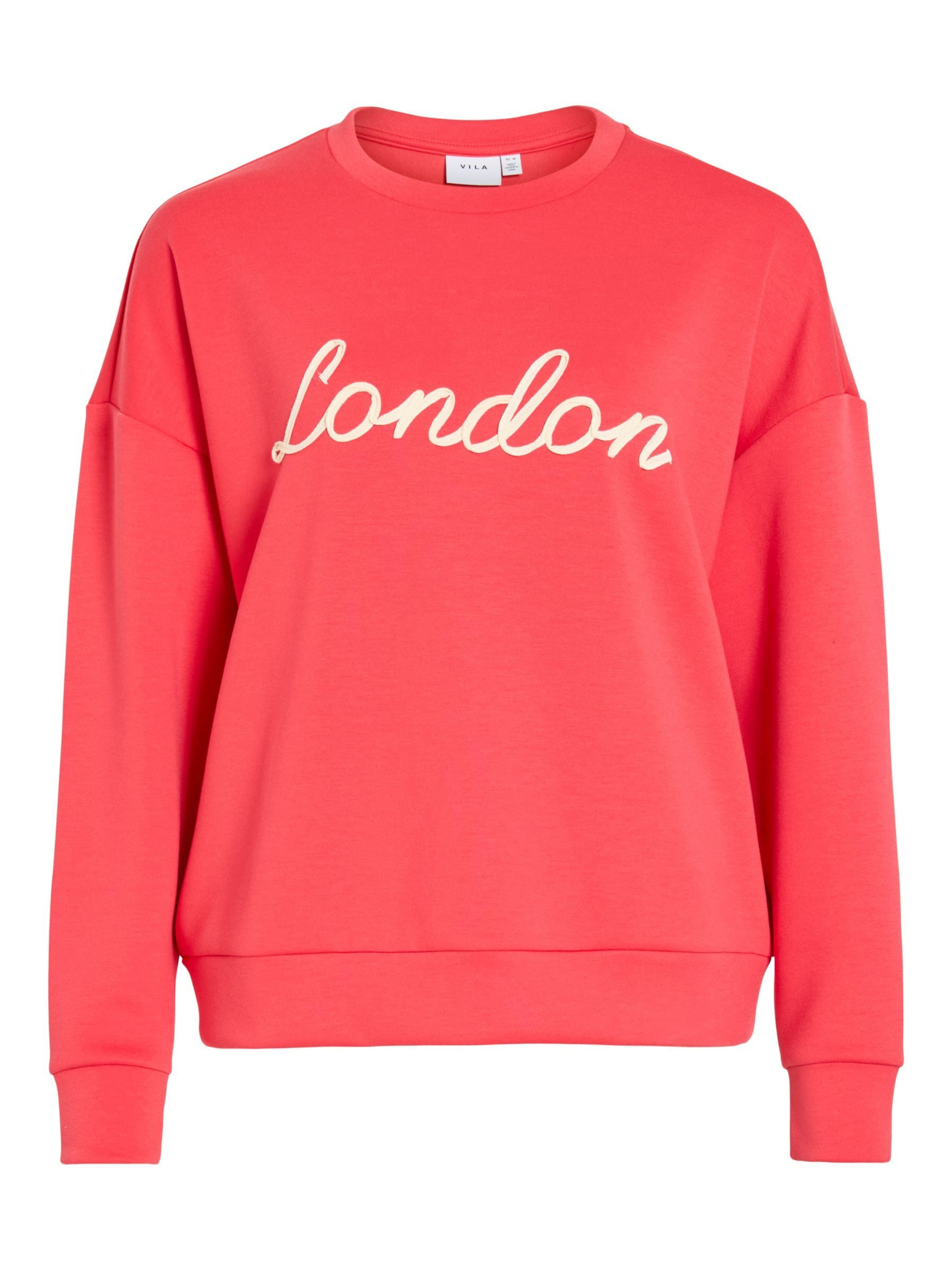 Sweat-shirt 'VISif' VILA en rouge : devant