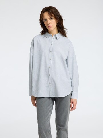 Chemisier SELECTED en bleu : devant