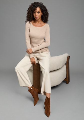 Bruno Banani Pullover in Beige