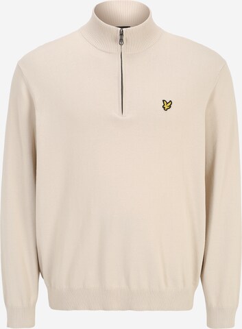 Lyle & Scott Big&Tall Trui in Beige: voorkant