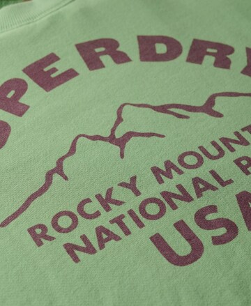 Sweat-shirt 'Lo-fi Outdoor' Superdry en vert