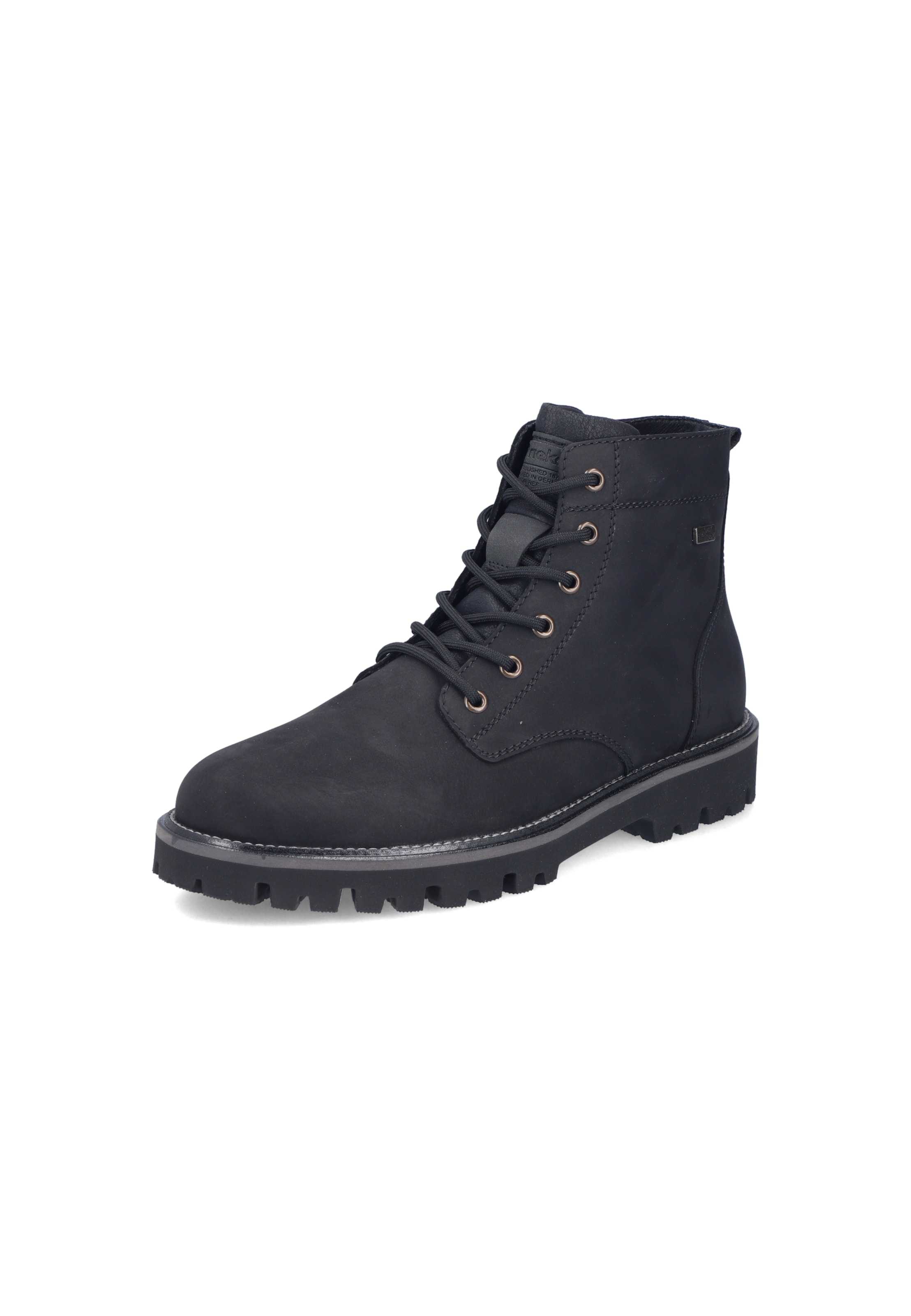 Rieker Schnürstiefel in Schwarz: Vorderseite