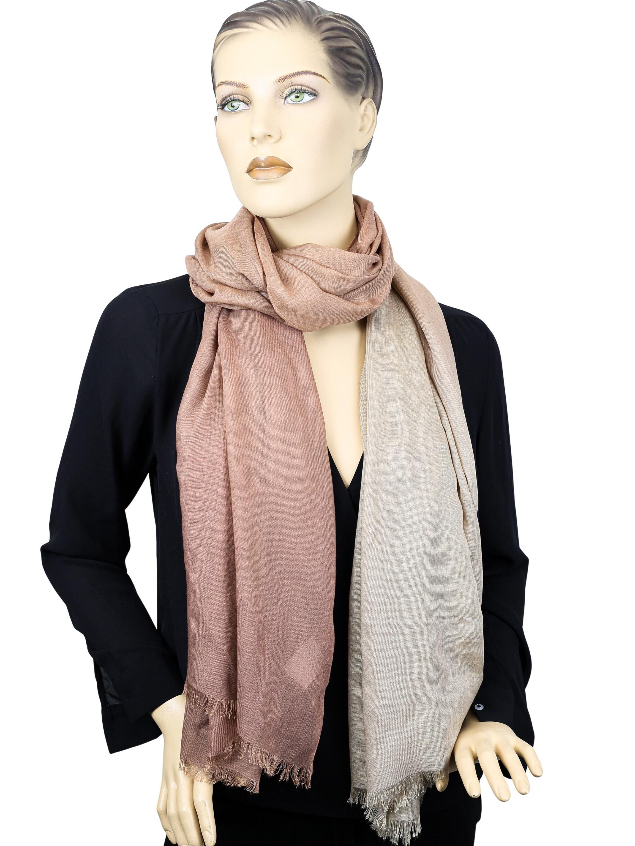 COLLEZIONE ALESSANDRO Scarf 'Uluru' in Beige
