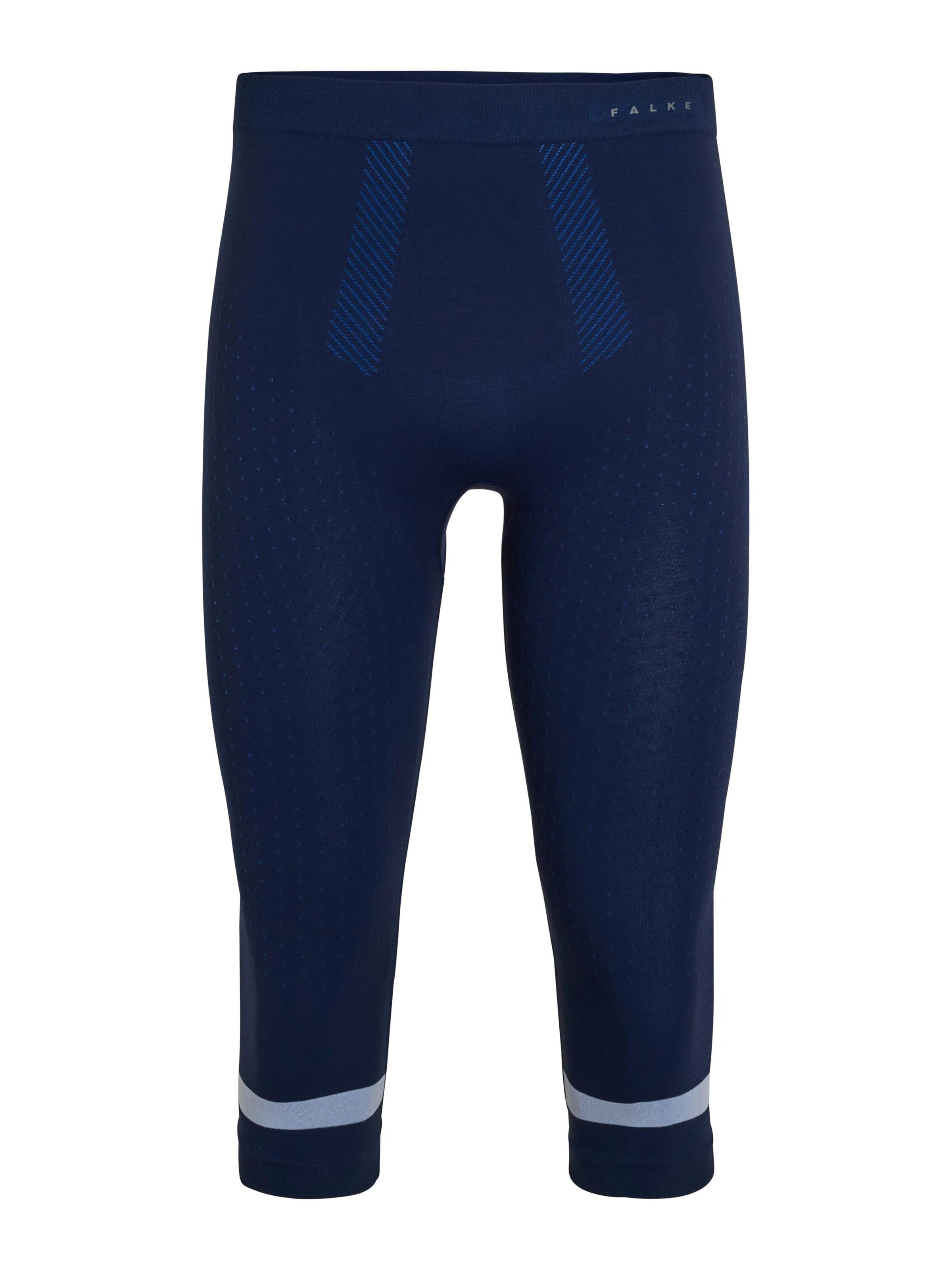 FALKE Athletic Underwear '3/4' in Blue: front