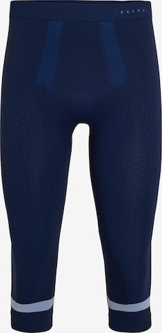 FALKE Athletic Underwear '3/4' in Blue: front