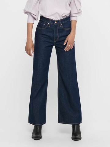 ONLY Wide leg Jeans 'HOPE' in Blauw: voorkant