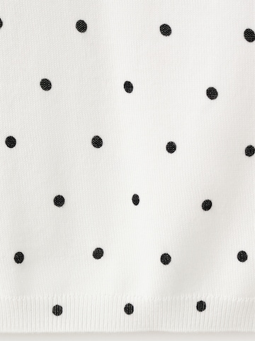 MANGO Vyšívaný top 'SEVILLA' - Biela